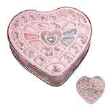 Heart-Shaped Tin Charm Set