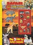 Safari: Book to Color Play Set with Sticker and Toy