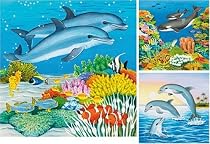 Ravensburger Puzzle - Ocean Joy - 3 Puzzles in a Box (49 pieces each)