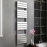 DESIGNER HEATED CHROME TOWEL RAIL RADIATOR 1600x450