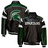 Michigan State Spartans Black Elite Leather Jacket