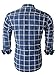 Emiqude Mens Casual Slim Fit Long Sleeve Pocket Constrast Plaid Dress Shirt