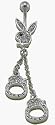 Playboy Officially Licensed Belly Button Ring with Handcuffs
