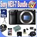 Sony Alpha NEX-7 Interchangeable Lens Digital Camera (Black) + 16GB SDHC Memory + Extended Life Battery + USB Card Reader + Memory Card Wallet + Deluxe Case w/Strap + Mini HDMI to HDMI Cable + Shock Proof Deluxe Case + Accessory Saver Bundle!
