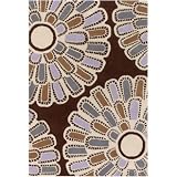 Thomas Paul Flora Wool Rug FCSL - Smoke/Lilac