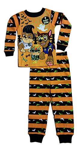 Paw Patrol Little Boys Toddler Halloween Glow In the Dark Long Sleeve Pajama Set