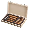 Opinel 183102 Coffret Collection en Bois 10 Couteaux Lames Carbone