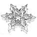 UNKE 5Pcs Snowflake Ice Crystal Cookie Cutter, Stainless Steel Candy Making Molds