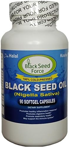 Black Seed Force Cold Pressed Black Seed Oil 500mg 90 Softgel Capsules