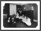 Historic Print (L): (For Child Welfare Exhibit 1912-13.) Sewing class in Sprague House Settlement Providence