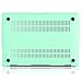 Kuzy Compatible with MacBook Air 13 inch Case A1466 A1369 Soft Touch Cover for Older Version 2017, 2016, 2015 Hard Shell, Lace Mint