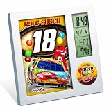 NASCAR Kyle Busch Digital Desk Clock