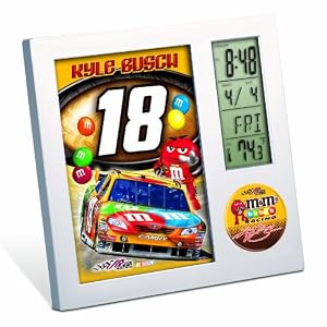 NASCAR Kyle Busch Digital Desk Clock