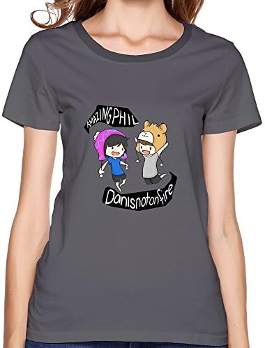 Womens Dan And Phil O-Neck Tshirts DeepHeather M