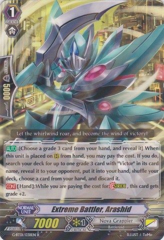 Cardfight!! Vanguard TCG - Extreme Battler, Arashid (G-BT01/038EN) - G Booster Set 1: Generation Stride