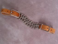 Leather Double Curb Chain