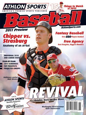 Athlon Sports 2011 MLB Baseball Preview Magazine- Washington Nationals Cover