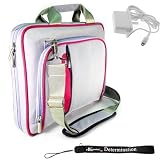 Amazon Kindle DX Travel Carrying Case Bag + Includes a 4-inch ebigvalue (TM) Determination Hand Strap + Includes a White Home Wall Charger (Accessory Pack is Also Compatible with New Kindle DX Wireless Reading Device 9.7" Display Latest Generation)