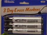 DRY ERASE MARKERS (3 MARKERS BLACK)