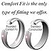 King Will 8mm Camouflage Hunting Mens Tungsten Ring Camo Step Edge Polished Wedding Band Trees Leaves