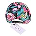 ZLYC Women Fashion Floral Print Adjustable Casual Snapback Baseball Cap Hat (Red)