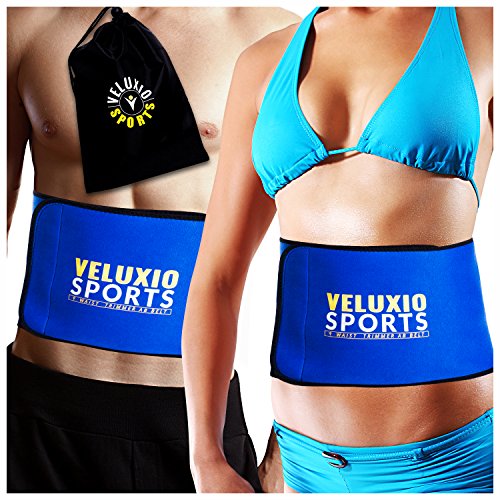 Veluxio Blue Waist Trimmer Ab Belt For Weight Loss