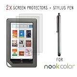 2x caseen GLARESHATTER Anti-Glare Screen Protector for Nook Color + caseen  ....