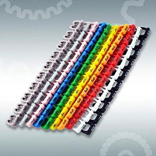 100pcs RJ45 RJ11 RJ12 Color Numeric Cable Wire Label Mark