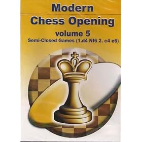 Click here to buy Modern Chess Opening, Vol. 5: Semi-Closed Games (1.d4 Nf6 2.c4 e6) Chess Software on CD.