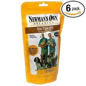 Newman's Own®Organics Dog Treats for Small Size Dogs, Cheese, 10-Ounce Bags (Pack of 6)