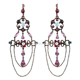 Victorian Style Chandelier Earrings PINK
