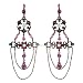 Victorian Style Chandelier Earrings PINK