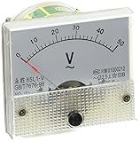 uxcell　ミリアンペアアナログ　電流パネルメータ　電流試験　AC 0-50V　85L1 　 クラス 2.5の精度