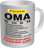 Produkt-Bild: Oma GmbH - Spruch Tasse - Keramik Tasse in Geschenkbox - Gr&ouml;sse &Oslash;8,5 H9,5cm