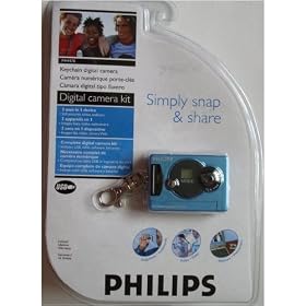 Philips P44417b Digital Camera Blue Keychain by Philips
