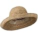 Crochet Raffia Straw Hat With Self-Tie - Tan OSFM