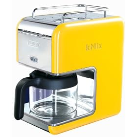 DeLonghi Kmix 5-Cup Drip Coffee Maker, YellowDeLonghi Kmix Drip Coffee Maker