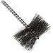 Weiler Round Power Tube Brush, Steel, Round Shank, Single Stem