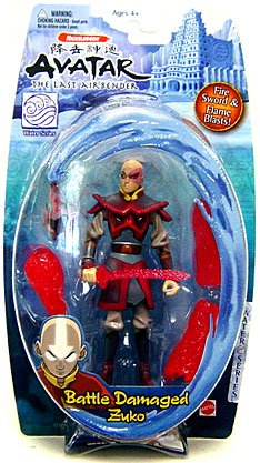 51EwSdWLB0L Avatar the Last Airbender Basic Water Series Action Figure Battle Damaged Zuko