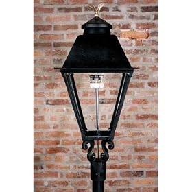 Gaslite America Gl3000 Cast Aluminum Manual Ignition Natural Gas Light With Open Flame Burner For Post Mount