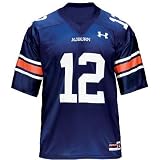 Under Armour Auburn Tigers #12 Navy NCAA Football Adult Replica Jersey