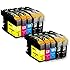 TS 10 PK Compatible Ink Cartridges for Brother LC203 LC-203 (4 Black, 2 Yellow, 2 Magenta, 2 Cyan) for Multifunction Printers MFC-J4320DW, MFC-J4420DW, MFC-J4620DW, MFC-J5620DW, MFC-J5720DW