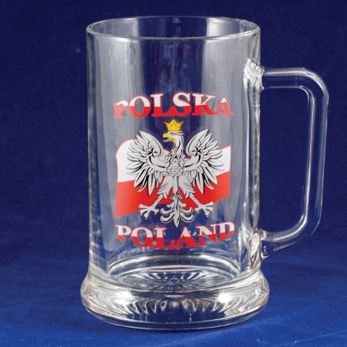 Beer Mug - Polish Eagle on Flag 0.5 L