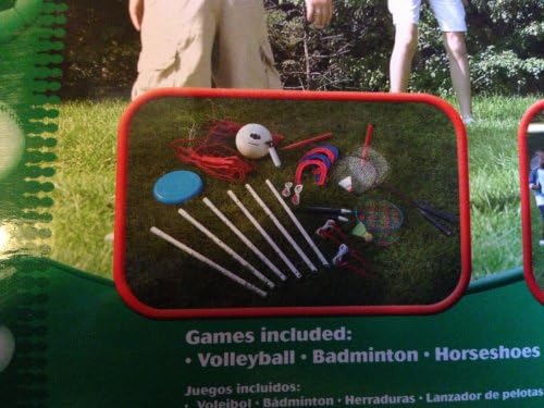 5 Game Combo, Volleyball, Badminton, Shuttle Flight, Flying Disc