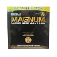 Trojan Condom Magnum Lubricated, Large size 36s