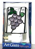 Large Grape Vine Glass Night Light with Swivel Feature