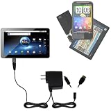 Double Wall Home Charger with tips including a tip for the ViewSonic ViewPad 7 - uses Gomadic TipExchange Technology