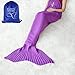 heartybay Crochet Mermaid Tail Blanket for Adult, Super Soft All Seasons Sleeping Mermaid Blanket (71