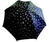 Punk Rock Retro PINK STAR BURST Rain Umbrella