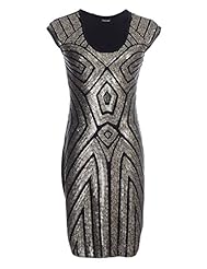 Sequined Glittering Polyester Club Dress 